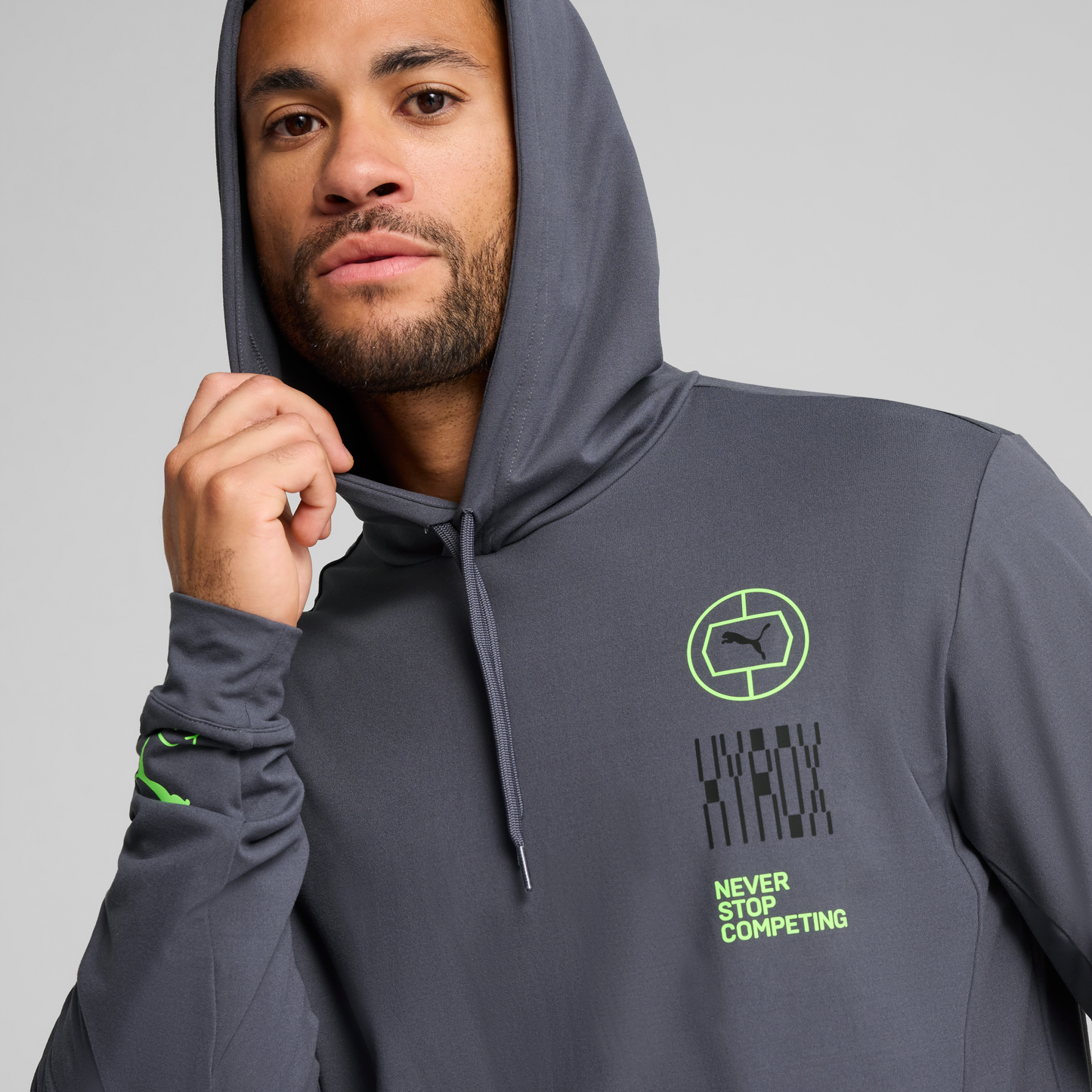 M HYROX Cloudspun Hoodie - galactic gray