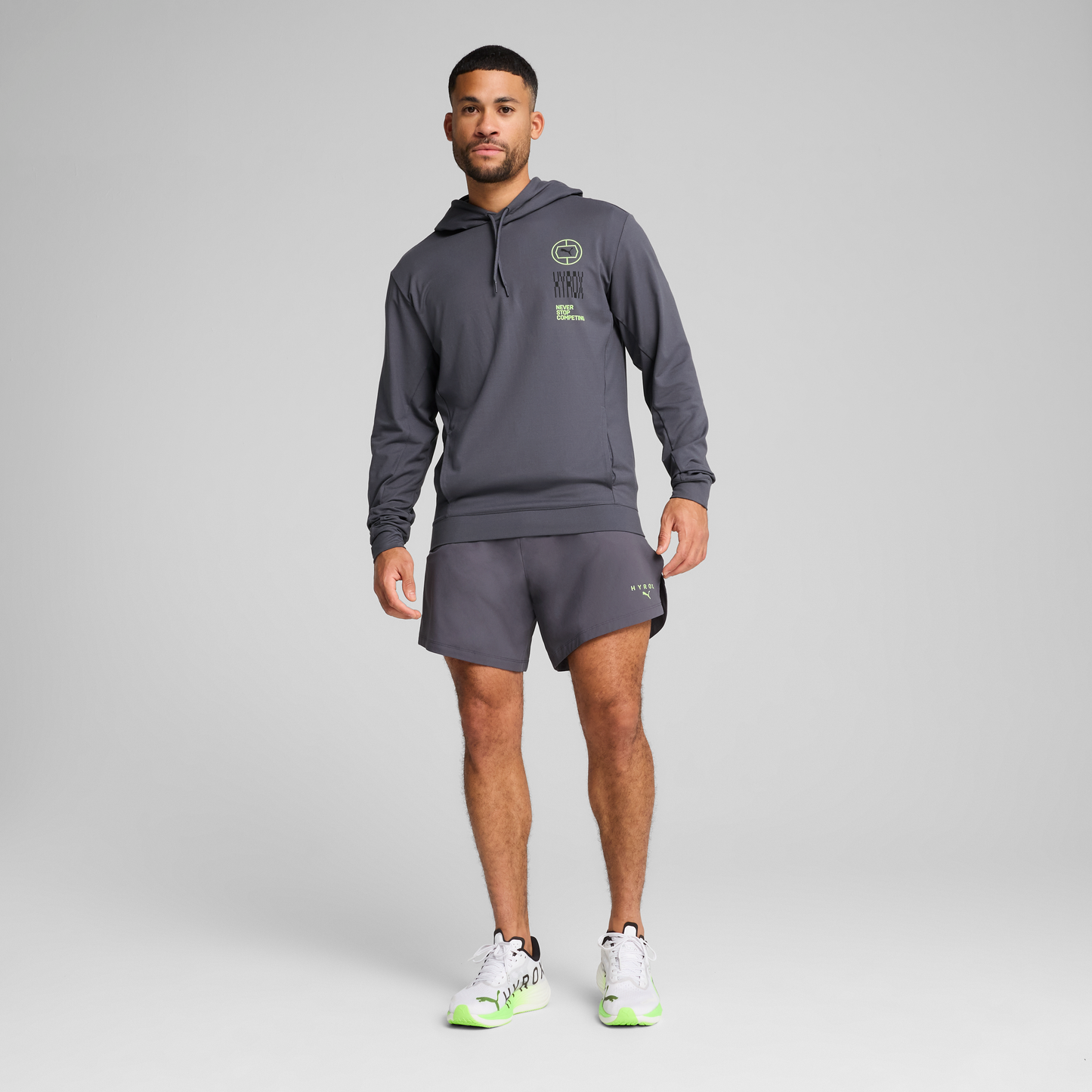 M HYROX Cloudspun Hoodie - galactic gray