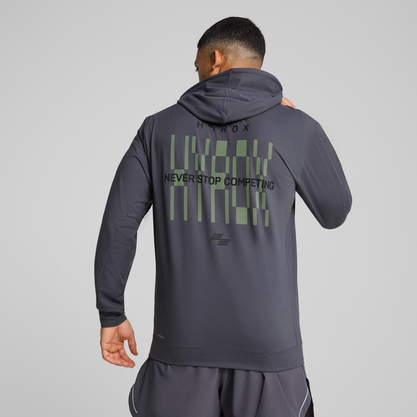 M HYROX Cloudspun Hoodie - galactic gray