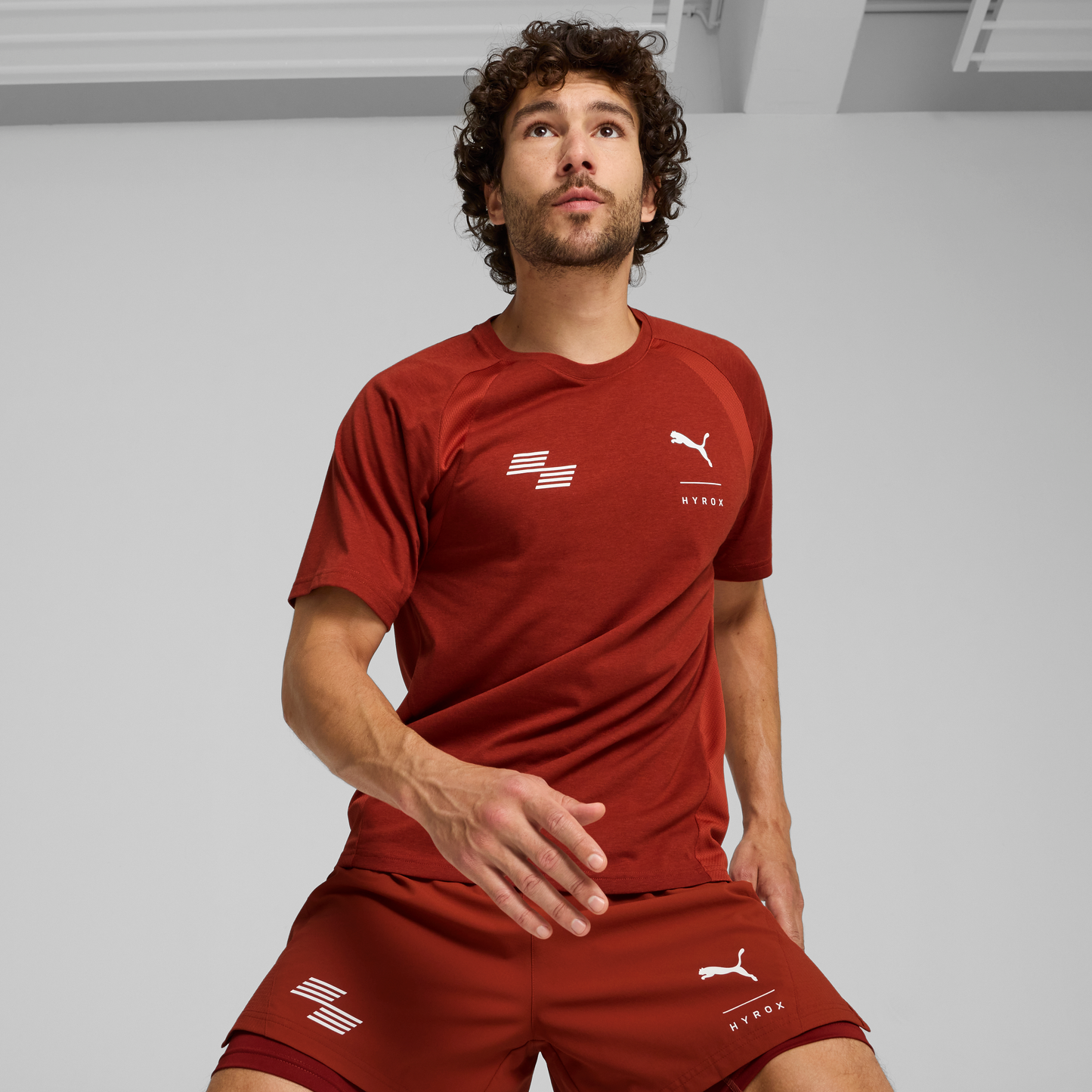 Puma x HYROX Triblend Tee - Mars Red