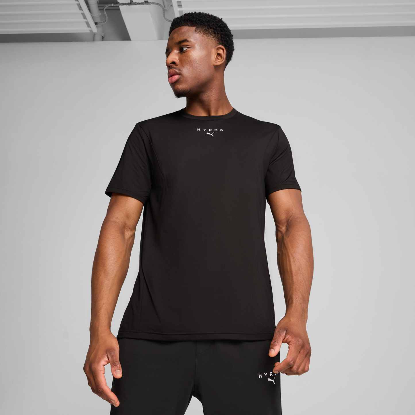 M PUMA X HYROX CLOUDSPUN TEE - PUMA BLACK