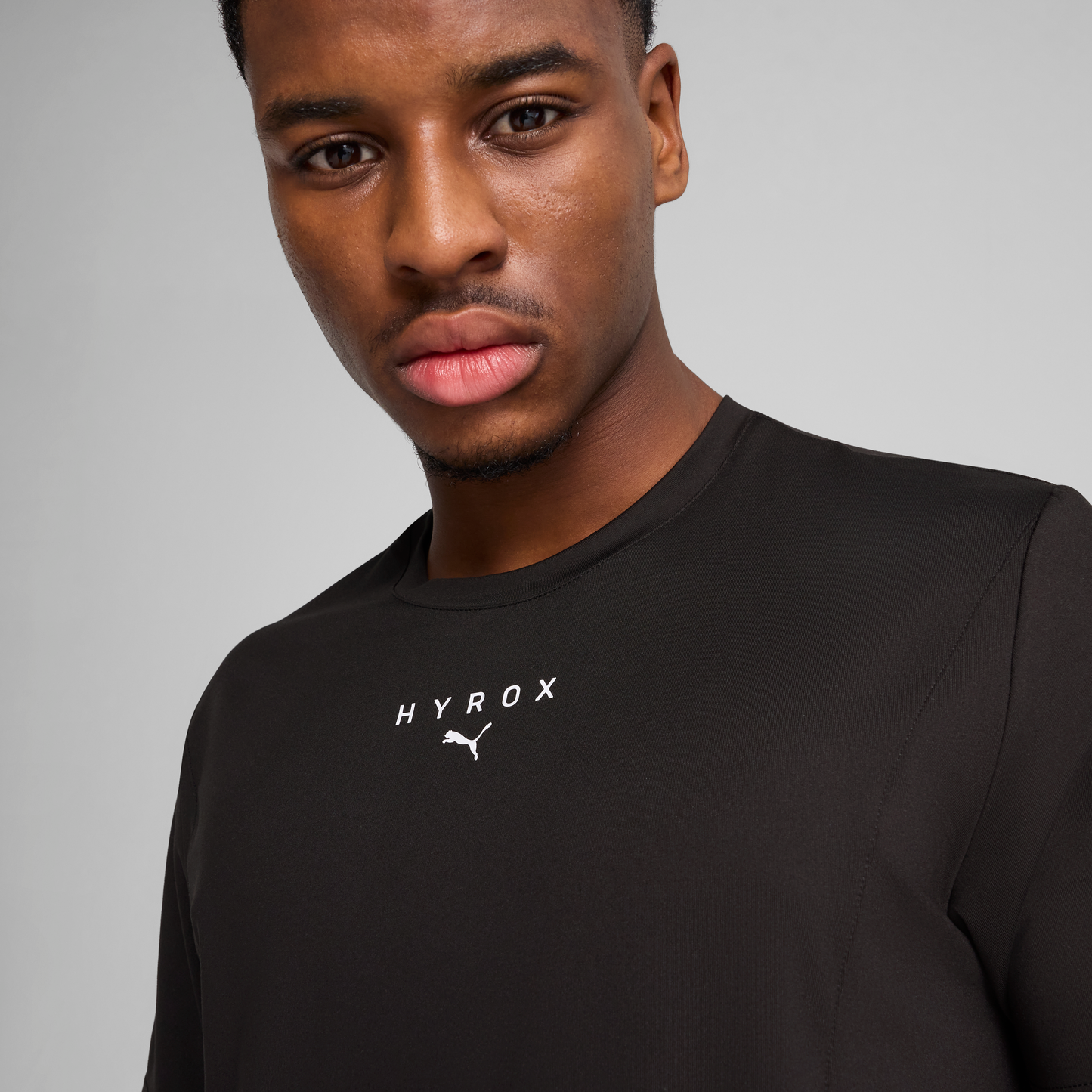 M PUMA X HYROX CLOUDSPUN TEE - PUMA BLACK