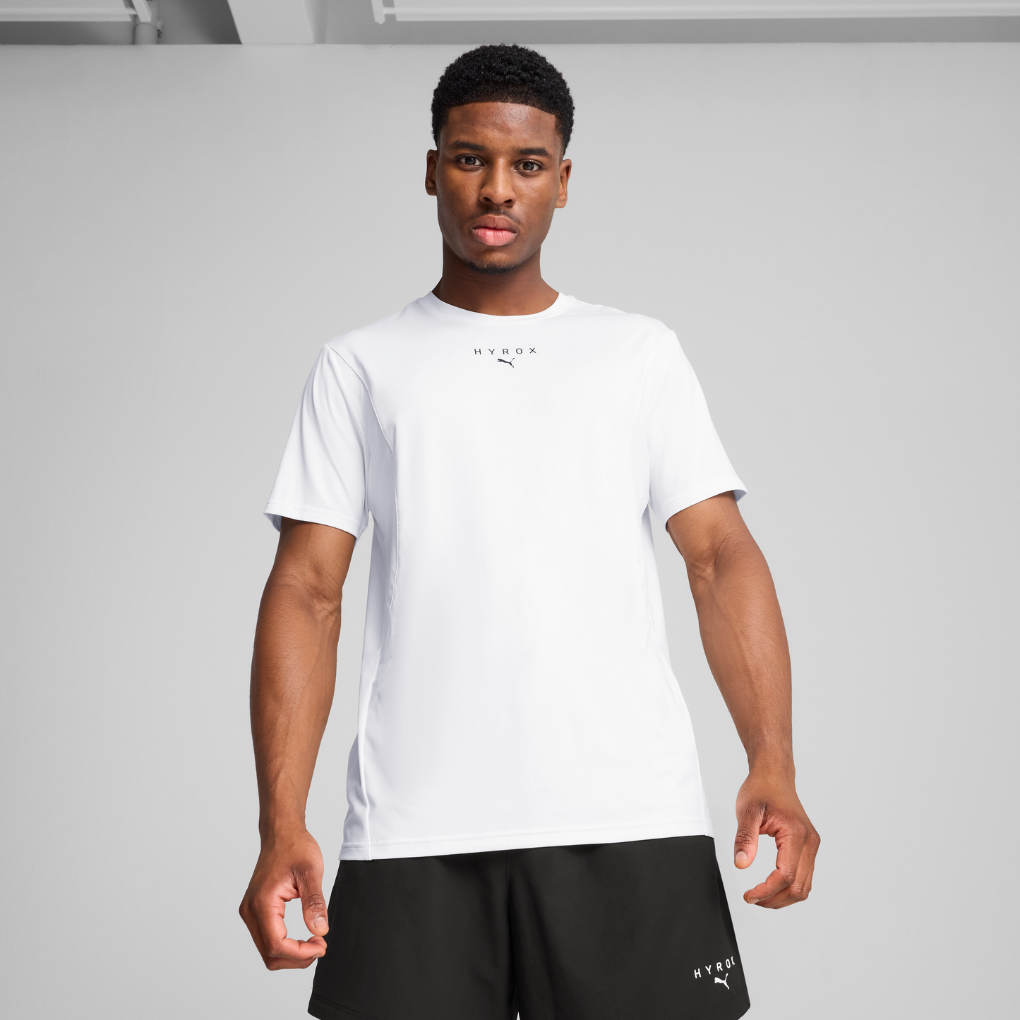 M PUMA X HYROX CLOUDSPUN TEE - PUMA WHITE