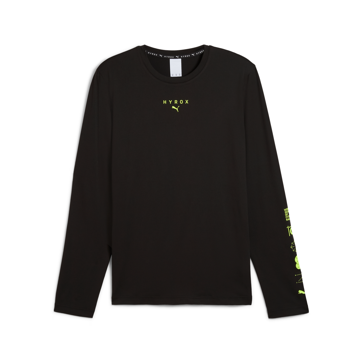 M PUMA X HYROX CLOUDSPUN LS TEE - PUMA BLACK