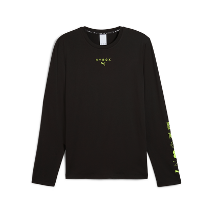 M PUMA X HYROX CLOUDSPUN LS TEE - PUMA BLACK