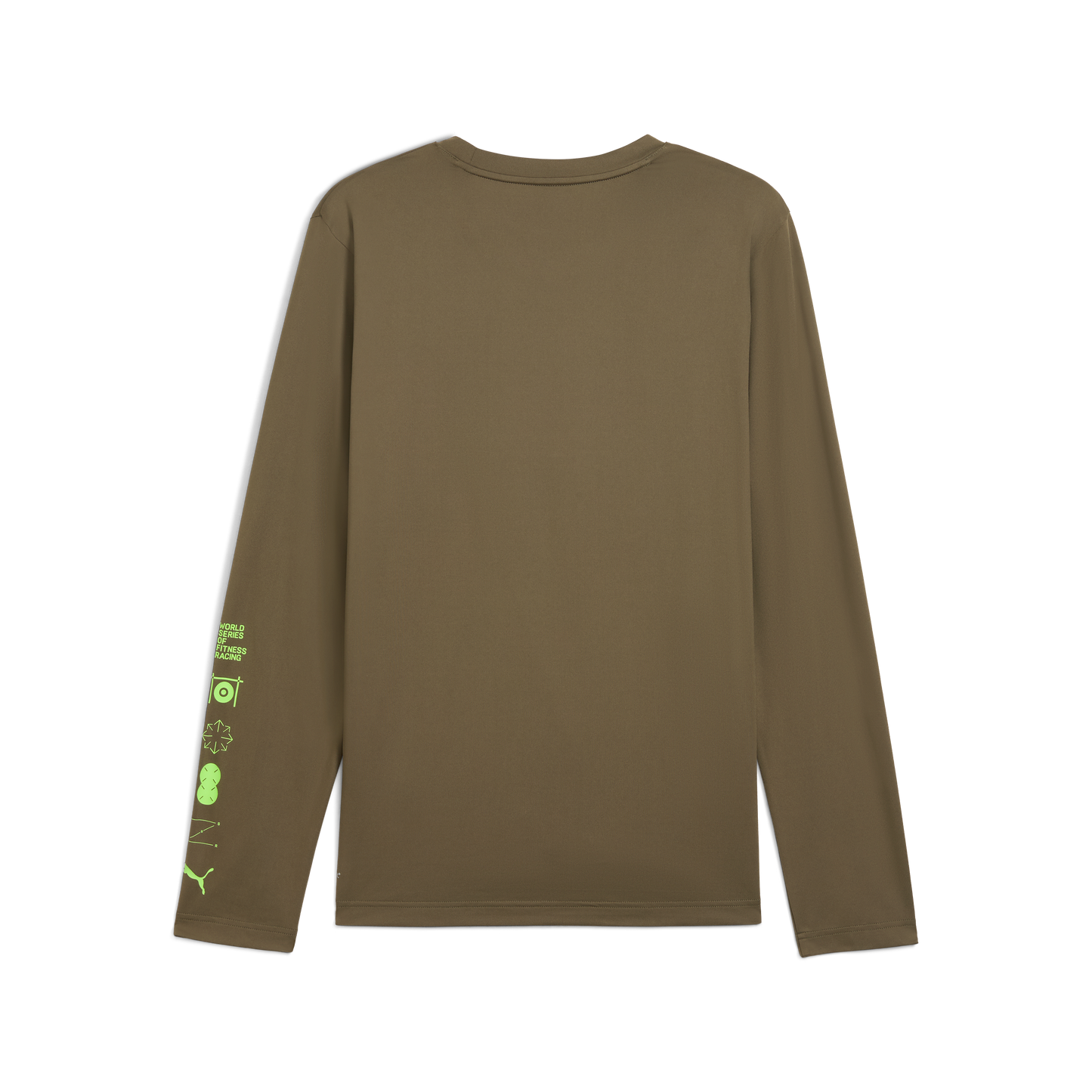 M PUMA X HYROX CLOUDSPUN LS TEE - LODEN GREEN