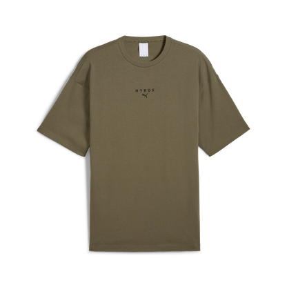 M PUMA X HYROX M OVERSIZE TEE - LODEN GREEN