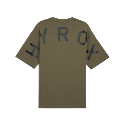 M PUMA X HYROX M OVERSIZE TEE - LODEN GREEN