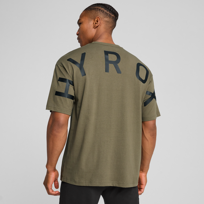 M PUMA X HYROX M OVERSIZE TEE - LODEN GREEN