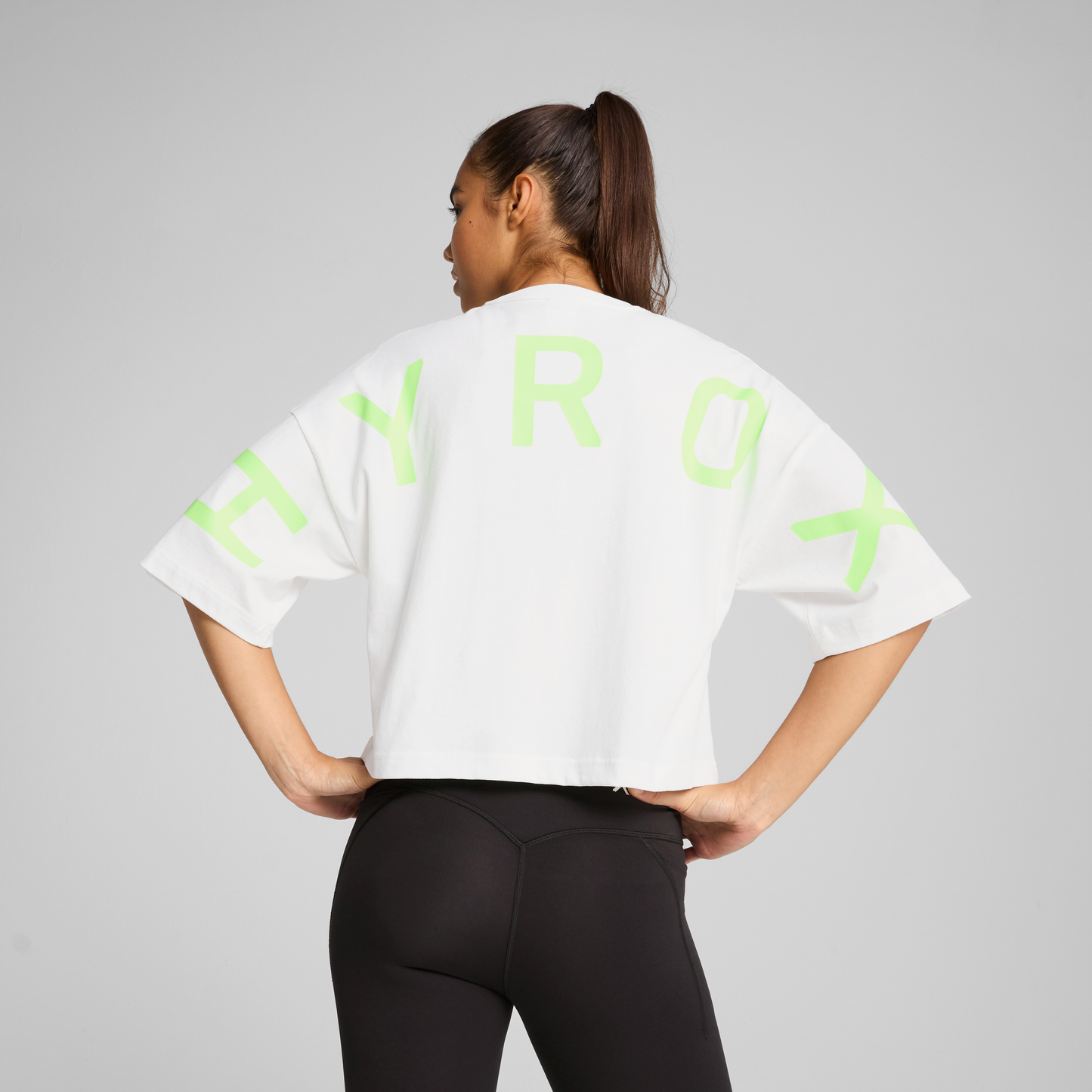 W PUMA X HYROX OVERSIZE TEE - PUMA WHITE