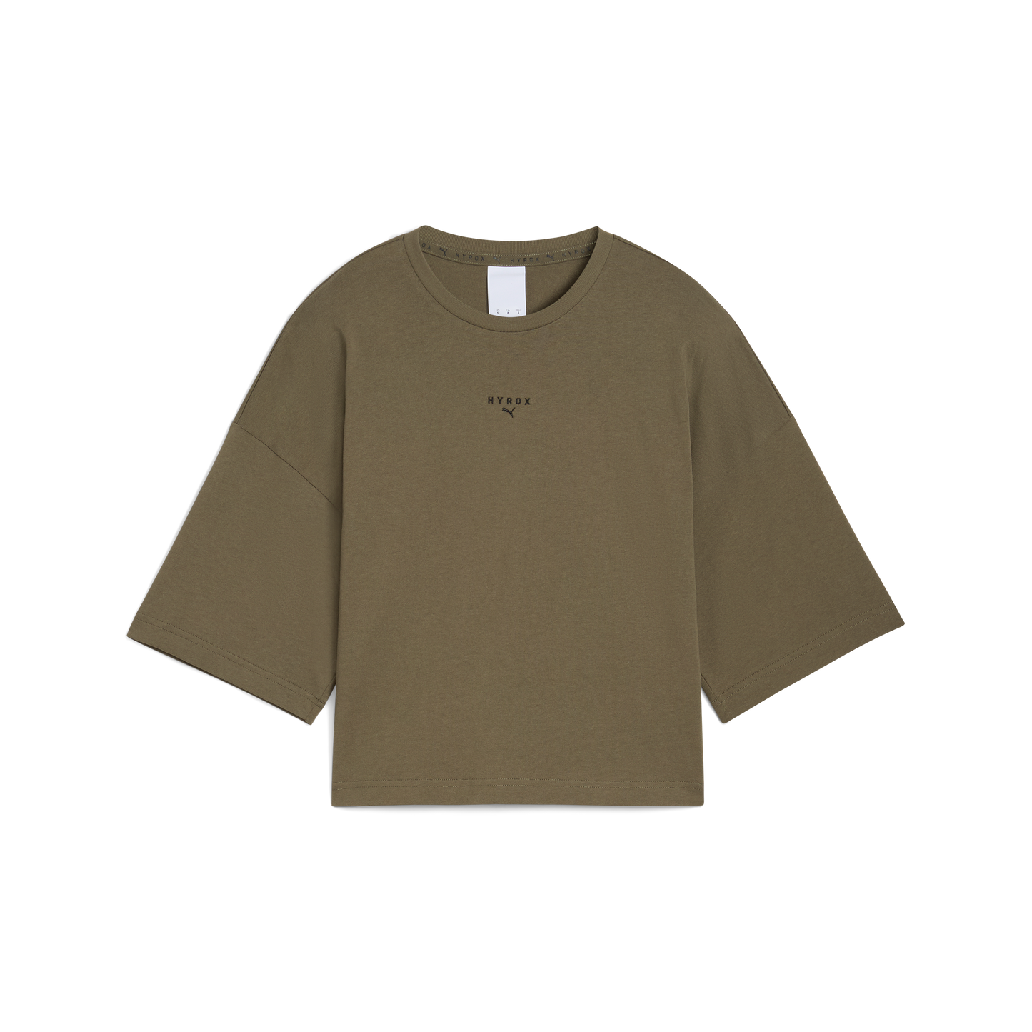 W PUMA X HYROX OVERSIZE TEE - LODEN GREEN