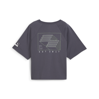 Puma x HYROX Motion Cat Tee - Galactic Gray