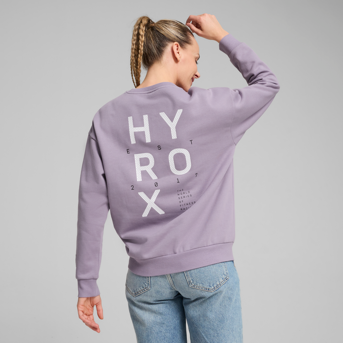 HYROX x PUMA Graphic Crew FL - Pale Plum