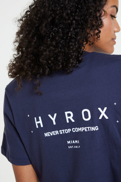 HYROX Miami Tee - Navy