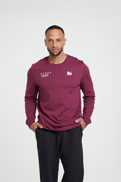 EVERY DAY HUSSLE LONG SLEEVE - Burgundy