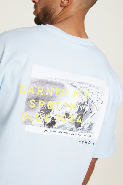 HYROX WC Oversized Tee - Blue