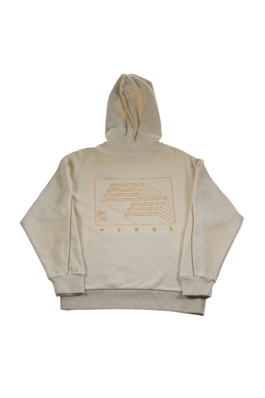 ESS+ MINIMAL GOLD HOODIE - ALPINE SNOW